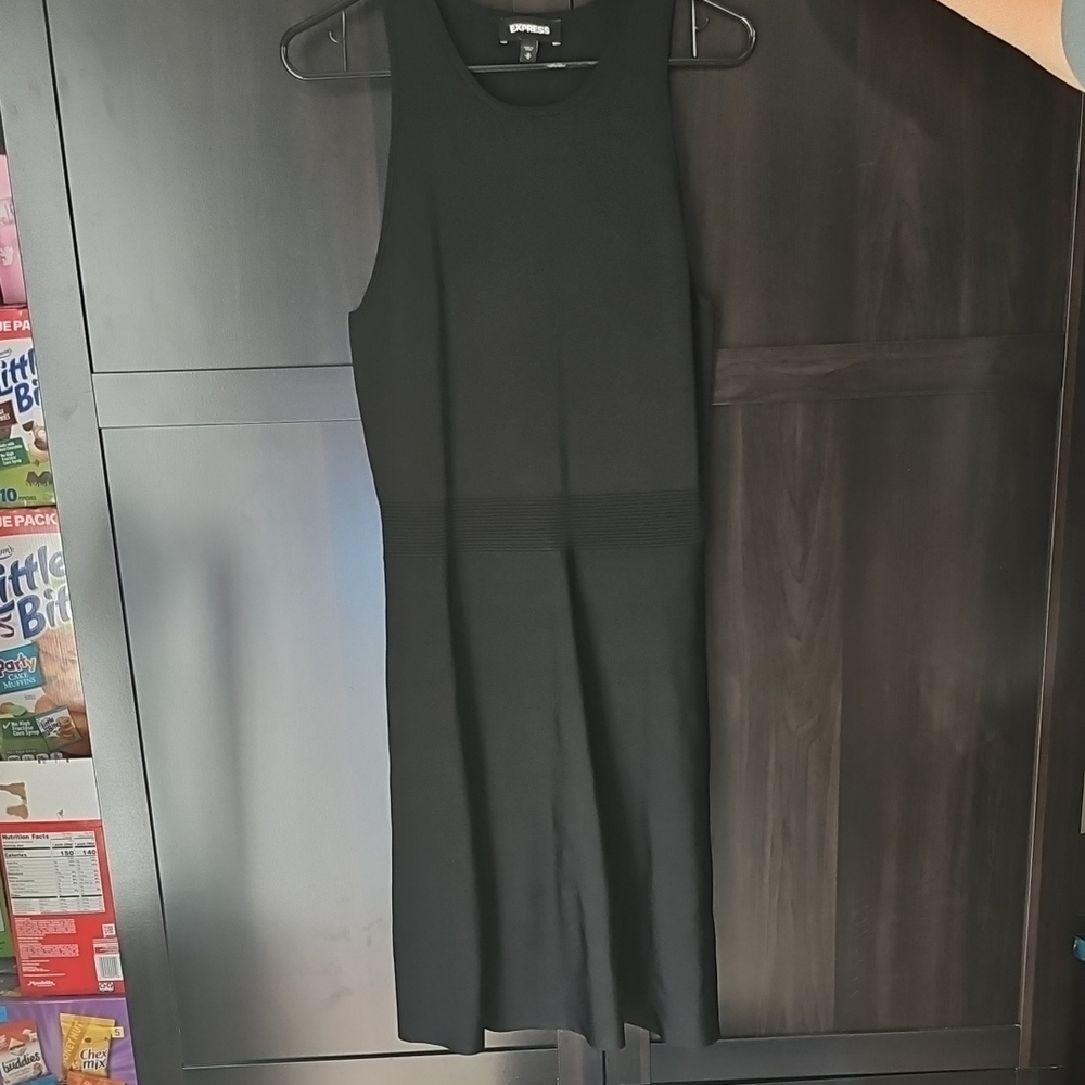 Express Black Midi Dress